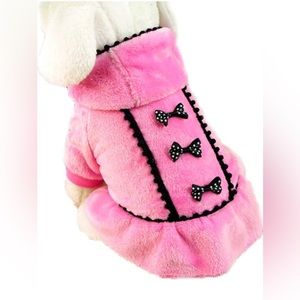 Pink and black dog jacket/coat